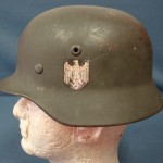 GERMAN WW2 M40 SINGLE DECAL HELMET MINTY