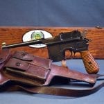 SOLD SECRET MENU......JAPANESE ARMY OFFICER USED 1930 MAUSER BROOMHANDLE PISTOL AND JAPANESE HOLSTER
