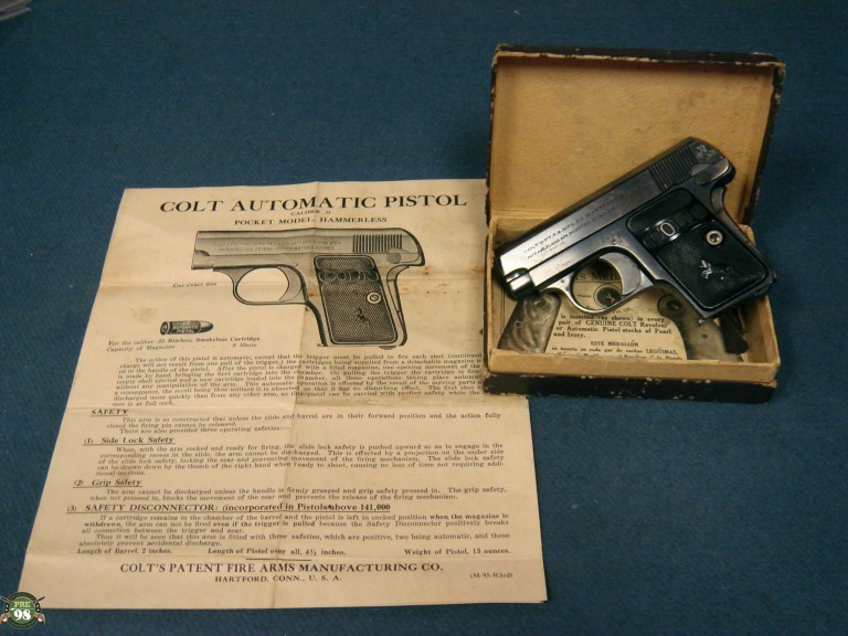 COLT 1908 VEST POCKET .25 IN THE ORIGINAL BOX - Pre98 Antiques