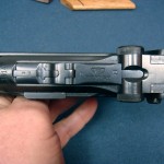 SOLD ERFURT 1914 LANGE P.08 "ARTILLERY LUGER" RARE AND VERY SHARP! Ultra rare Script "W" marked & capture papers!!!