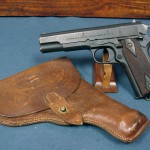 SOLD RARE NORWEGIAN M1914 PISTOL.....1927 DATED 100% MATCHING......KONGSBERG-COLTEN WITH HOLSTER! MINTY!