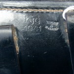 H-63 hjg 1941 Hardshell P.38 Holster Hard to Find and Excellent Condition.... RARE MAKER