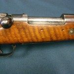 SOLD EXCEPTIONAL AMBERG 1917 GEW 98 MAUSER RIFLE....ALL MATCHING....RARE "EWB" MARKED AND FANTASTIC WOOD
