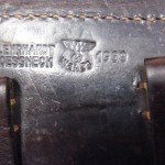 H-65 1939 Erhardt made Black Hardshell German Army Luger Holster....