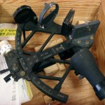 SOLD RARE GERMAN KRIEGSMARINE "EAGLE M" NAZI NAVY SEXTANT IN TRANSIT CHEST....FULLY FUNCTIONAL ...US NAVY CAPTURE
