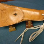 H-100 US WW2  COLT 1911A1 Holster RARE maker marked Walsh44..... excellent condition