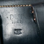 H-75 Mint Crisp DLU 1941 Black Hardshell Luger holster