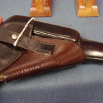 H86  Black / Red Cordovan Leather Akah Marked Holster for the Walther PP Rare dual color Holster!