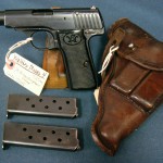 SOLD RARE GERMAN WW1 IMPERIAL PROOFED WALTHER MODEL 4 PISTOL..... FULL RIG WITH 2 EXTRA MAGS.....VERY SHARP!