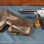 SOLD AUSTRIAN WW1 M1907 ROTH STEYR PISTOL & RARE HOLSTER......VERY EARLY VARIANT...UNIT MARKED...VERY RARE!