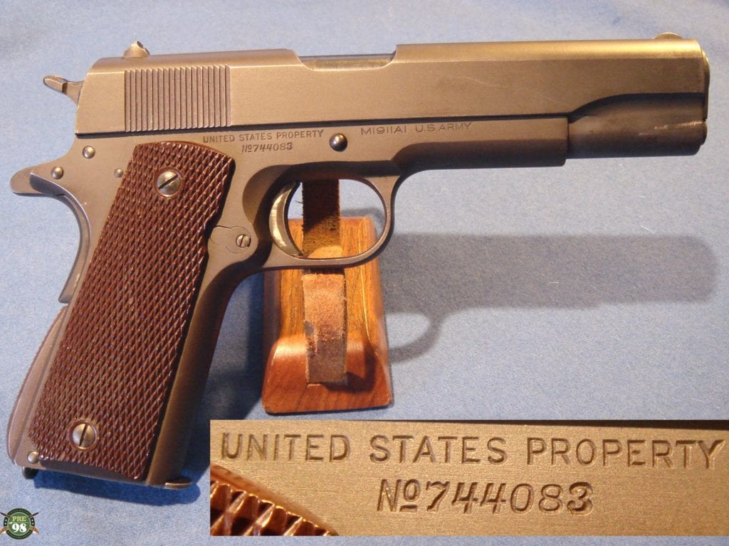 Sold Colt 1911 A1 1941 Production Rs Proofed Pre98 Antiques 9805