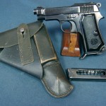 SOLD ITALIAN AIR FORCE MODEL 1935 BERETTA PISTOL...1941 FULL RIG....MINT SHARP!