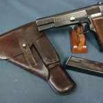 SOLD NAZI FN HI POWER.....EARLY PRE LETTER BLOCK FIXED SIGHT......... FULL 1942 DATED RIG!