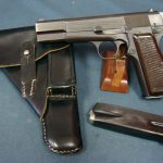 SOLD VERY LATE END OF PRODUCTION NAZI HI POWER PISTOL IN LAST 400 MADE VERY ROUGH! MINT CRISP! FULL RIG!