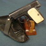 SOLD FN MODEL 1905 VEST POCKET PISTOL....WW2 BRINGBACK WITH RARE NAZI ERSATZ HOLSTER