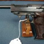 SOLD ULTRA RARE EXCEPTIONAL WALTHER HP HEERES PISTOLE P.38...LATE WAR PRODUCTION 7.65 LUGER.......MINT CRISP!
