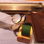 Sold WALTHER PP WAFFENAMTED WITH RED GRIPS