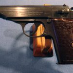 SOLD WALTHER PP MID WAR WAFFENAMTED WITH RED GRIPS SHARP!