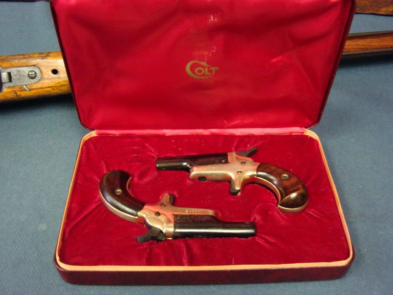 sold BOXED SET OF COLT LORD DERRINGERS....22 SHORT......POKER ...