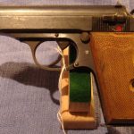 Sold WALTHER PP LATE WAR POLICE WITH WOOD GRIPS