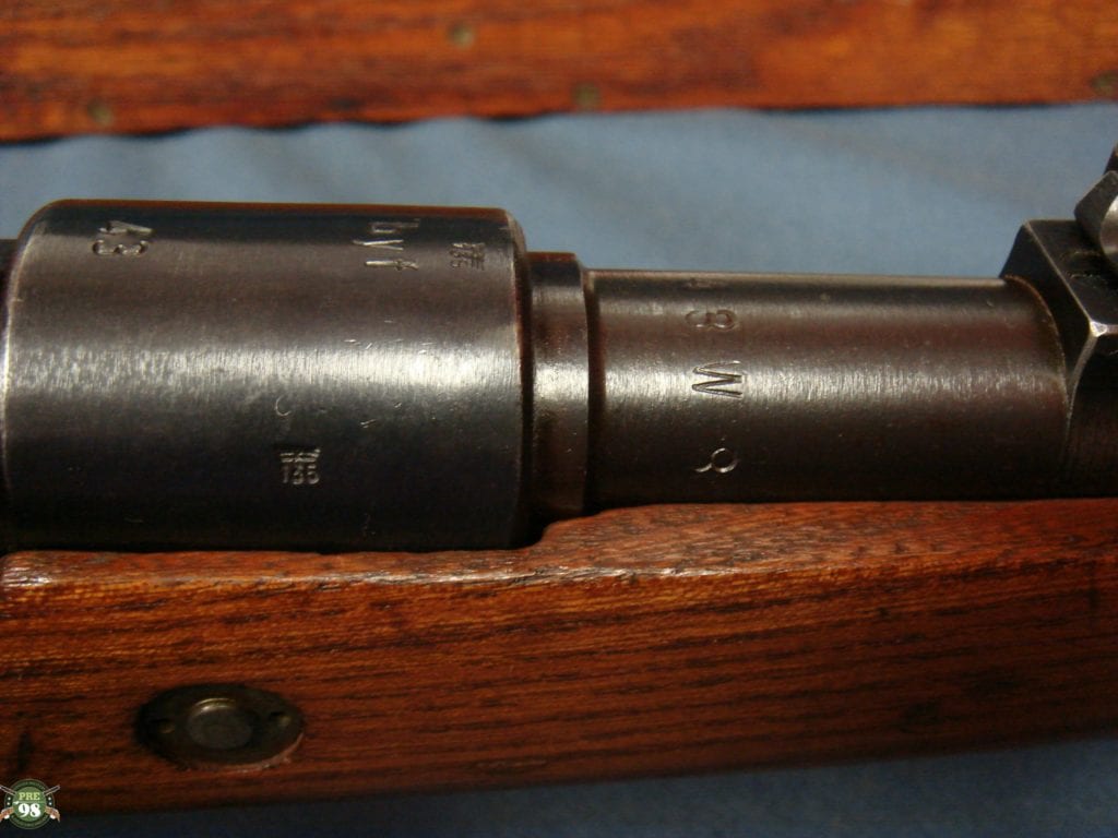 SOLD BYF43 K98k MAUSER RIFLE...... K BLOCK WITH VERY SCARCE ELM WOOD ...