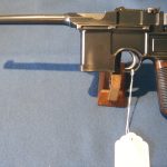 SOLD MAUSER C96 CONE HAMMER BROOMHANDLE JOHN RIGBY MARKED