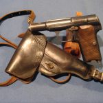 SOLD ASTRA 300 WAFFENAMTED .380 CRISP WITH SHOULDER HOLSTER