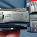 SOLD ULTRA RARE SIMSON LUGER....BLANK CHAMBER EARLY NAZI POLICE WITH MATCHING MAG...MINT!