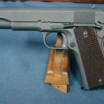 SOLD US WW2 COLT 1911A1 US ARMY PISTOL MID 1942 PRODUCTION....WB CARTOUCHED... MATCHING SLIDE....MINT CRISP!