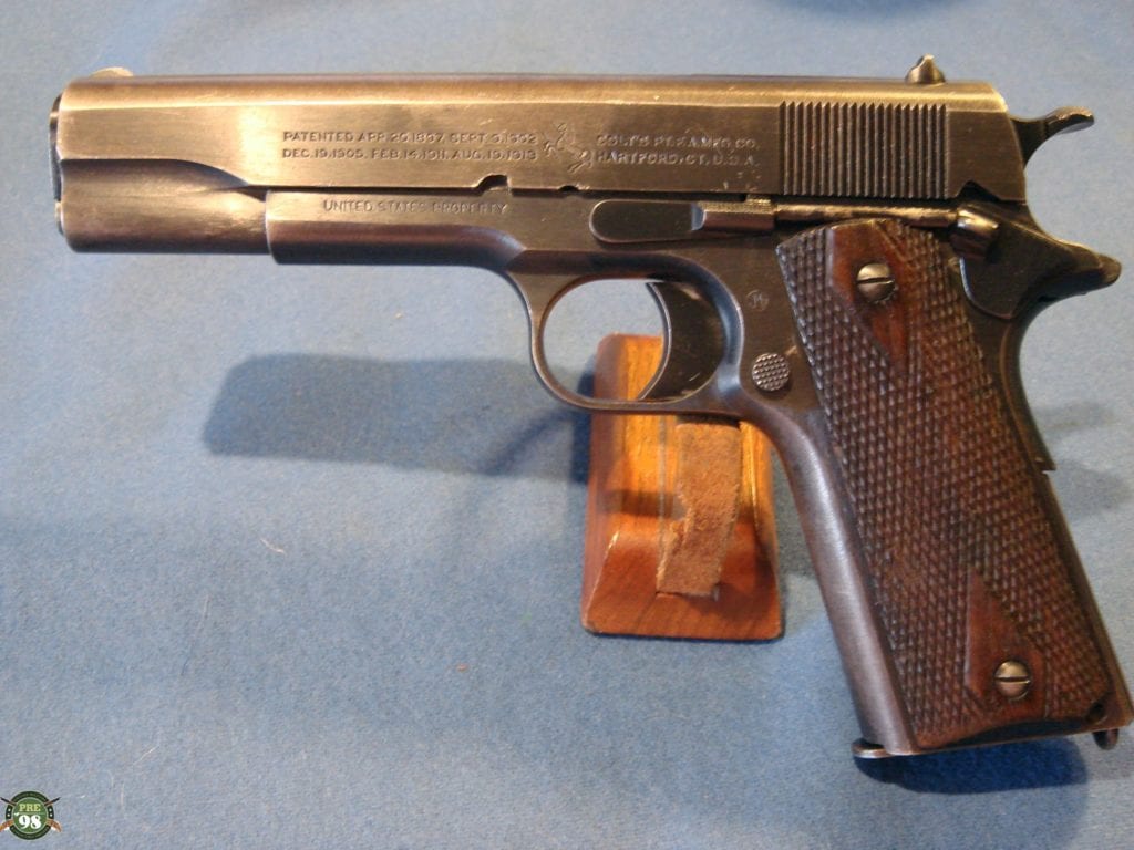 SOLD COLT 1911 BRUSHED BLUE JAN 1918 - Pre98 Antiques