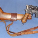 SOLD MAUSER MODEL 1930 BROOMHANDLE WITH FULL STOCK RIG NICE!
