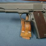 SOLD US WW2 COLT 1911A1 US ARMY PISTOL MID 1942 PRODUCTION....WB CARTOUCHED... MATCHING SLIDE....MINT CRISP!