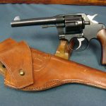 SOLD US WW1 COLT M-1917 REVOLVER .45acp.........WITH RARE WW2 ISSUED RIGHT HAND HOLSTER.....NICE!
