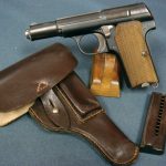 SOLD NAZI ISSUE ASTRA 300 WAFFENAMTED .380....FULL RIG.....MARCH 1943 DELIVERY.....MINT!