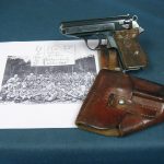 SOLD ULTRA RARE PARTY LEADER WALTHER PPK PISTOL & PL HOLSTER....NAZI PARTY HONOR WEAPON.....BIG RED 1 DOCUMENTED VET BRINGBACK