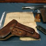 SOLD FN 1922 PISTOL.....RARE RBD (RAILWAY POLICE SERVICE)  MARKED FULL RIG.......WITH THE BRING BACK PAPERS!.......MINTY!