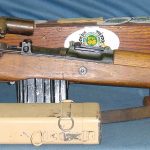 SOLD WALTHER AC44 G.43 SNIPER RIFLE WITH ORIGINAL SCOPE AND MOUNT AND MAG POUCH, EXTRA MAG AND SCOPE CAN TOO!