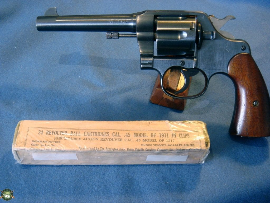 OLD EXCEPTIONAL US WW1 COLT 1917 REVOLVER - Pre98 Antiques
