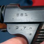 SOLD VERY SCARCE VERY EARLY 2.7 DATE (JULY, 1927) NAGOYA TYPE 14 NAMBU PISTOL....MATCHING MAG