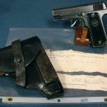 SOLD  NAZI OCCUPATION FRENCH UNIQUE 17 PISTOL WaA251 WAFFENAMTED.....HOLSTER AND CAPTURE PAPERS