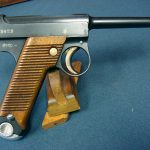 SOLD SCARCE EARLY NAGOYA ARSENAL TYPE 14 NAMBU PISTOL 10.7 DATE (JULY, 1935) MATCHING MAG.....MINT!