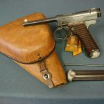 SOLD EXCEPTIONAL JAPANESE TYPE 14 NAMBU.... 18.1 DATE......TWO MATCHING MAG FULL RIG......MINT CRISP!