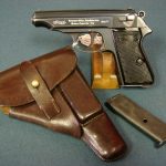 Sold - EXCEPTIONAL RARE WALTHER PP PISTOL........380/9mmk BOTTOM MAG RELEASE.....FULL RIG BEAUTIFUL!