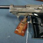 sold VERY SCARCE MAUSER MADE P.38 PISTOL WITH FN AC44 SLIDE......DUAL TONE....VERY SHARP!