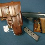 SOLD EXCEPTIONAL MID WAR MAUSER HSc PISTOL........LUFTWAFFE ISSUED WITH ULTRA RARE CDC43 DROPPING HOLSTER....MINT STUNNING!