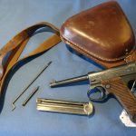 SOLD JAPANESE TYPE 14 NAMBU JAN 1944 2 MATCHING MAGS FULL RIG