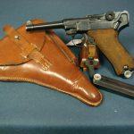 SOLD - EXCEPTIONAL 1942 MAUSER BANNER LUGER....POLICE EAGLE L MARKED....2 MATCHING MAG FULL RIG.....STUNNING!