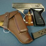 SOLD RARE 1945 LATE WAR PHOSPHATE FINISH MAUSER HSc PISTOL...WAFFENAMTED FULL RIG.....NICE!