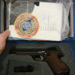 SOLD SIG P210-6 9m/m PISTOL.....LIKE NEW IN THE ORIGINAL BOX WITH ALL THE GIBLETS