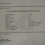 SOLD - WELL DOCUMENTED COLT MODEL 1911 GOVERMENT MODEL PISTOL....1913 ABERCROMBIE & FITCH...USED IN WW1